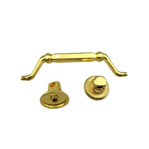 Guan Yan Wujin Zinc Alloy <b>Handle</b> 96mmx25mm Polished Gold Drawer <b>Cabinet</b> Door <b>Handle</b> - Product Image 5