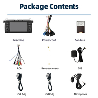 Radio de Coche con Pantalla Táctil IPS de 7 Pulgadas y Sistema Android 2DIN, Reproductor de Video Estéreo, GPS, CarPlay, Autoradio para BMW E46