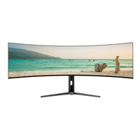 Moniteur de jeu PC incurvé DQHD 49 pouces d'origine résolution 5120*1440 108PPI et 60Hz pour une utilisation sur ordinateur de bureau