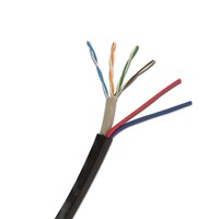 Cable de Red LAN para CCTV de Cobre Blindado FTP CCA Cat5e+2 Núcleos HanLi/OEM Zhejiang Power
