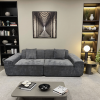 Vakuumkomprimiertes Modulares Ecksofa Modernes Stoff-Wohnzimmersofa Fabrikgroßhandel, Vakuumverpackt zur Reduzierung der Versandkosten