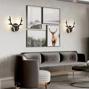 Nordic Modern Creative Einfache Hirsch Wand halterung LED-Leuchten für Hotel Korridor & Wohnzimmer Dekoration Home Wand lampen - Product Image 3
