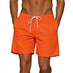 Shorts de bain pour hommes à séchage rapide, respirants, avec cordon de serrage à la taille, pour la plage et le surf, logo personnalisé - Product Image 2