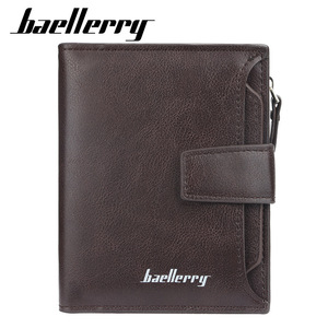 Baellerry Men's Short <b>Wallet</b> Black Multifunctional Card <b>Holder</b> With Zipper For Everyday Use - Product Image 5