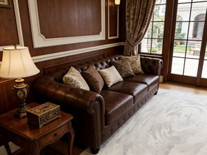 Tapis tissé Wilton de qualité commerciale, grand tapis carré moderne en PP pour hôtel et restaurant - Product Image 3