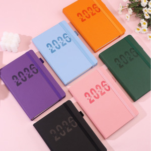 Tùy chỉnh A5 2026 Tây Ban Nha Tiếng Anh Lịch 365 ngày hàng ngày kế hoạch kinh doanh Quà tặng khuyến mãi Tạp Chí đàn hồi ban nhạc máy tính xách tay Nhật Ký - Product Image 5