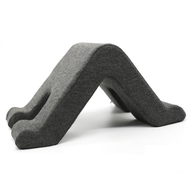Customized Embroidery Knitted Travel Tablet Holder Multifunctional Memory Foam Contour Triangle Removable Washable Pillow