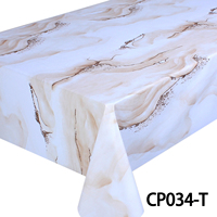 Nappe en PVC au design unique avec des éléments floraux, nappe luxueuse plaquée or, imperméable et résistante à l'huile, personnalisable