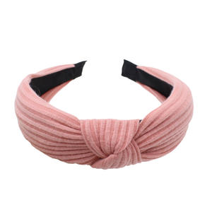 DOWELL Vente en gros de bandeaux pour filles en tissu tricoté, nœud croisé, couleur unie, 15 cm - Product Image 4