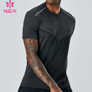 T-shirt da corsa <span class=keywords><strong>traforata</strong></span> a rapida asciugatura da uomo, in rete traspirante, sportiva, dal design personalizzato OEM. - Product Image 3