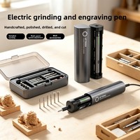 JCPROTX Jca-014 Stylo perceuse à ongles électrique 18 en 1, mini perceuse, kit de 18 embouts, affichage numérique, ensemble d'outils de polissage pour nail art et bijoux