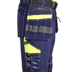 BLAKLADER - 179413708833C146 Pantalón Hi-Vis con elástico Azul marino/Amarillo-EAN 7330509767009 ROPA DE TRABAJO DE 2017 - Product Image 4
