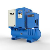 Compresseur d'air à vis 4 en 1 10HP 7.5KW réservoir de séchage d'air Vsd Tension 220v 380v 480v Compresseur industriel