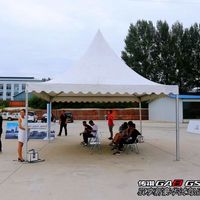 5X5m al aire libre Pagoda Carpa Gazebo Marco de aluminio blanco Toldo Carpa para eventos de carreras de coches Carpa