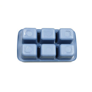 6 Compartment Ice <b>Cube</b> Mold With Lid Household Refrigerator Ice Tray For Family Use Freezer Safe - Product Image 4