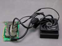 Kit de refroidissement liquide personnalisé V100 1 à 1 pour boîtier d'ordinateur et carte graphique avec ventilateur 120x160x50mm