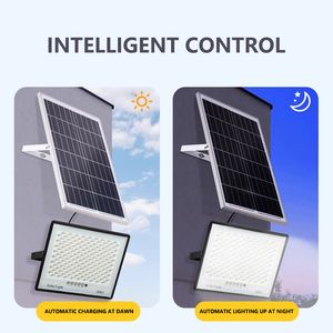 Độ sáng cao <span class=keywords><strong>4</strong></span> trong 1 <span class=keywords><strong>LED</strong></span> 60 Wát ngoài trời năng lượng mặt trời lũ ánh sáng với Wall Mount cài đặt IP66 đánh giá nhôm đèn cơ thể - Product Image 5