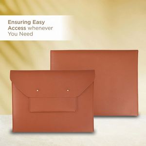 Sac de bureau A4 en similicuir pour le rangement de contrats, factures et informations de réunion – Porte-documents et sac à main pour documents - Product Image 3