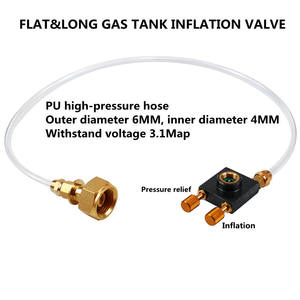 Adaptador de llenado de cilindros de gas para estufas de camping, quemadores de senderismo y exteriores, conector de inflado para estufas de gas planas largas - Product Image 6