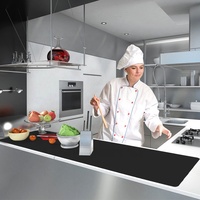 Tapis de protection de comptoir en silicone extra large Tapis en silicone polyvalent pour comptoir de cuisine Tapis de protection de bureau antidérapant et résistant à la chaleur