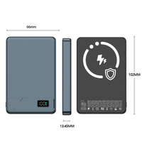 Batterie externe magnétique sans fil portable en alliage d'aluminium à charge rapide 15W 10000mAh avec logo personnalisé CASUN 2026