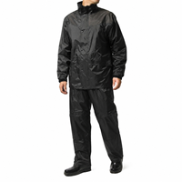 Ensemble uniforme de travail en fibre de polyester imperméable, coupe-vent et antibactérien à col montant, avec poignets ajustables et ourlet à cordon de serrage pour la logistique
