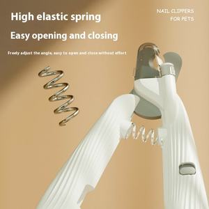 2025 Hot Selling LED Light Luxury Simple <b>Pet</b> Nail <b>Clippers</b> Cats Battery-Powered Easy Cleaning Grooming Durable Stainless Steel - Product Image 3