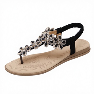 Adjustable Casual Open Platform Peep Toe Flat <b>Sandals</b> for Women Light Weight Cushioning Anti-Slippery Summer - Product Image 2