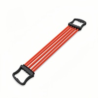 Expansor de Pecho Multifuncional, Banda de Resistencia de Yoga de Cinco Tubos de Goma Termoplástica, Ajustable y Fácil de Desmontar