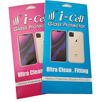 Personnalisé pas cher de haute qualité couverture de téléphone mobile trempé protecteur d'écran en verre emballage boîte