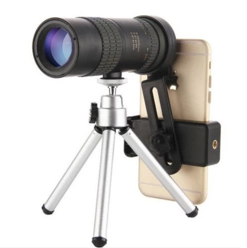 New 10-30x30 Monocular Telescope with Tripod and Phone Holder