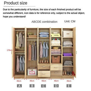 Meubles de Maison Nouveau Style Petit Placard de Rangement pour Enfants Prix de Gros Excellente Armoire de Chambre d'Angle Blanche en Bois Personnalisée - Product Image 6