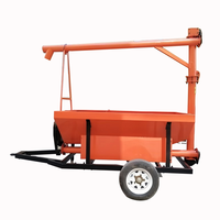 Mélangeur-épandeur d'engrais de type boîte, tracté par tracteur, équipement robuste, débit d'application de 150 kg/min, portée d'épandage de 202 m