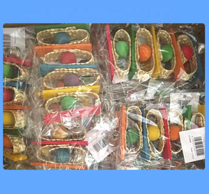 ของเล่นนกแก้วทำจากไม้พร้อมหลอดข้าวสาลีสำหรับเคี้ยวของเล่นทรงสี่เหลี่ยมดีไซน์คลาสสิกสำหรับกรงนกขนาดเล็กนกนกนกฟินช์มินาห์ - Product Image 4