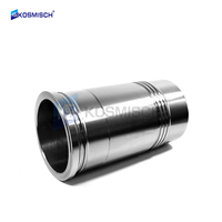 Liner Silinder D6CB-FF-W Kualitas OEM Diameter 130mm, Selongsong Silinder D6CB OEM 21131-84400 untuk Mesin HYUNDAI D6CB