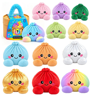 Peluche Mignonne en Forme de Boulette de Ravioli, Jouet Squishy en Peluche de Boulette de Ravioli en Panier, Jouets en Peluche de Boulettes de Ravioli pour Enfants