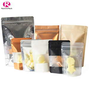 Tùy chỉnh in đứng lên túi thực phẩm nhôm lá túi bao bì Snack với dây kéo thực phẩm cửa sổ túi bao bì túi cho gia vị - Product Image 5