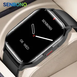 SENBONO Air3 grand écran montre intelligente hommes 2.01 pouces AMOLED réponse aux appels montre de Sport Fitness Tracker étanche femmes hommes Smartwatch