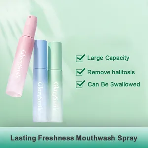 Benutzer definiertes Logo Tragbare Reise größe Mundwasser Spray 15ml Fresh Breath Oral Spay For Date
