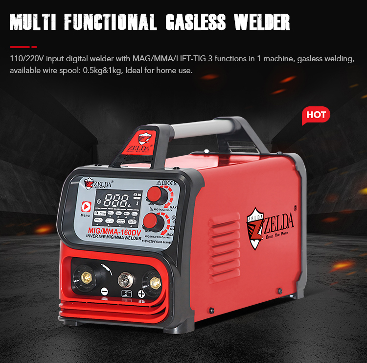 Zelda Mig 110v Welding Machine For Stainless Steel & Gasless Operation