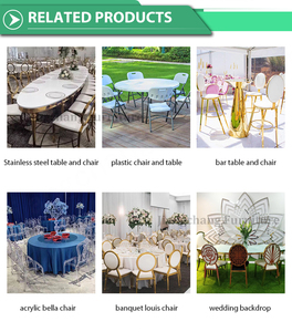 นโปเลียนเหล็กสีขาวเก้าอี้โรงแรมสำหรับงานแต่งงาน - Product Image 5