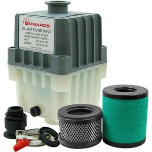 Filtre à brouillard d'huile Edwards EMF20 KF25, ports 2, capacité 2 gallons, pour pompes à vide - Product Image 1