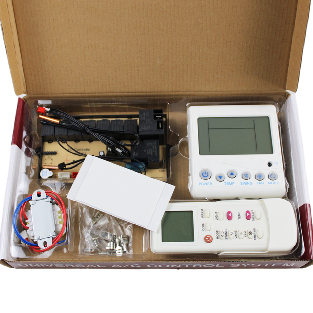 QD-U12A Universal Air Conditioner Control Board Main PCB Motherboard A/C Control System Full Function Big LCD Backlight Display