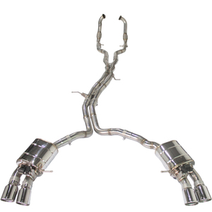 Pot d'échappement sport Valvetronic de haute qualité OBM Ss304 pour <span class=keywords><strong>Audi</strong></span> S4/<span class=keywords><strong>S5</strong></span> B8/B8.5/B9 3.0T avec embouts argentés - Product Image 1