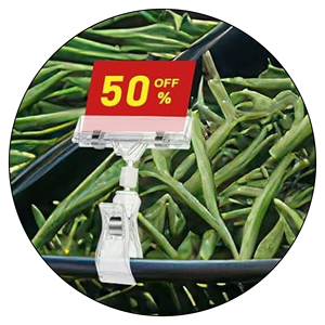 Clip Transparente de Plástico para Exhibición en Supermercados, Portaetiquetas de Precio, Clip para Etiquetas, Portaetiquetas para Comercio Minorista - Product Image 5