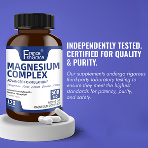 Fabricante de Suplementos de Complejo de Magnesio Nutracéutico, Vitamina para el Apoyo Inmunitario y Muscular, 120 Cápsulas de Complejo de Magnesio - Product Image 3