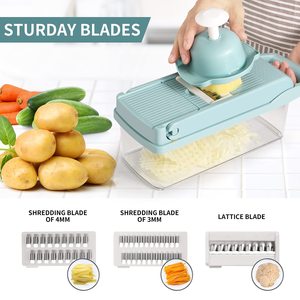 Cortador Manual multifunción para verduras, cortador de frutas y ensaladas para cocina y hogar, multicolor - Product Image 3