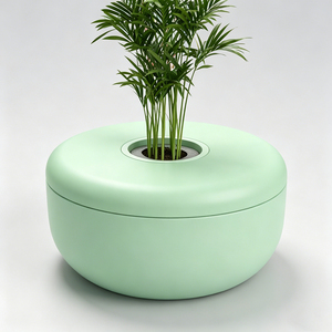 Banc robuste pour installations médicales, sièges extérieurs en fibre de verre, jardinière d'atrium durable pour campus de santé - Product Image 2