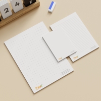 Bloc de Notas al por Mayor con Logotipo Personalizado, Páginas Interiores a Medida, Tamaño Ajustable, Notas Adhesivas para Regalo Promocional Empresarial