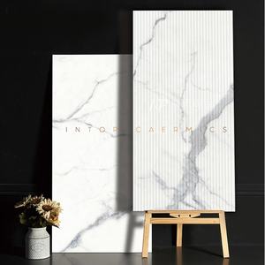 गर्म बेचने चीनी मिट्टी के बरतन फर्श टाइल्स Carrara सफेद Calacatta मैट सतह बाथरूम फर्श और दीवार टाइल - Product Image 4